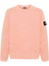 70% Recycled Cotton Fleece Tinto Terra Sweatshirt Pink - STONE ISLAND - BALAAN 1