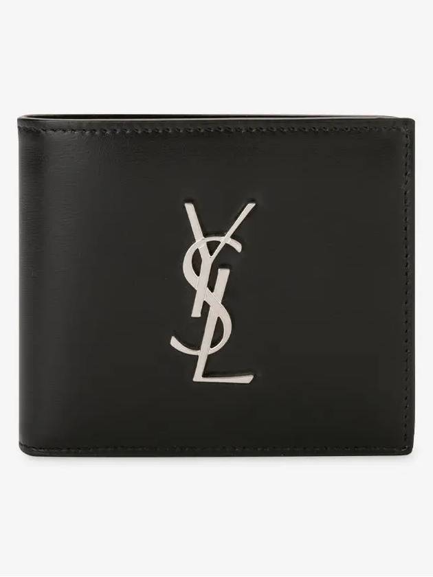 East/West Wallet In Smooth Leather Black - SAINT LAURENT - BALAAN 3