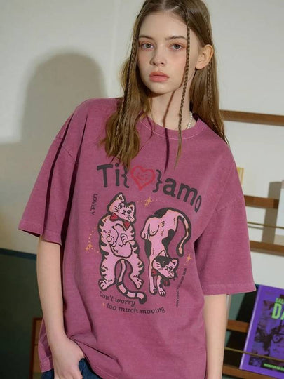 Tiamo Lovely Pigmented Short Sleeve T-Shirt Dusty Pink - CPGN STUDIO - BALAAN 2