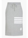 Women's 4-Bar Stripe Drawstring Skirt Grey - THOM BROWNE - BALAAN 2