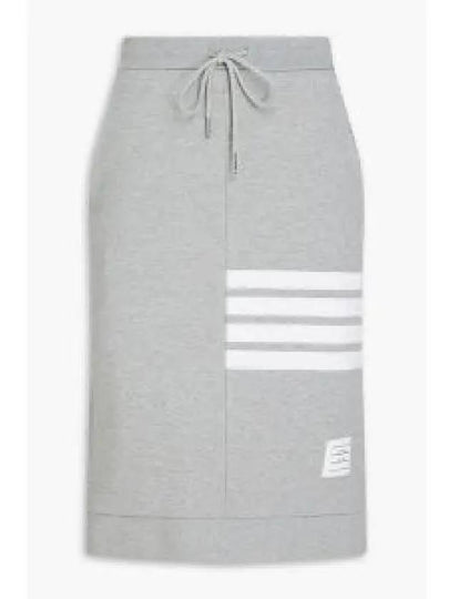 Women's 4-Bar Stripe Drawstring Skirt Grey - THOM BROWNE - BALAAN 2