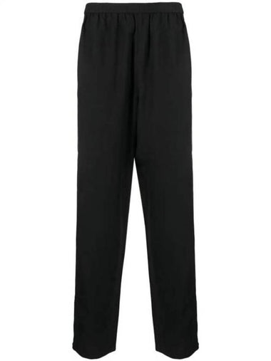 Relaxed Fit Zipper Straight Pants Black - ACNE STUDIOS - BALAAN 1