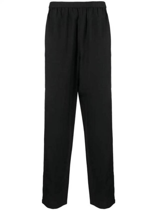 Relaxed Fit Zipper Straight Pants Black - ACNE STUDIOS - BALAAN 1