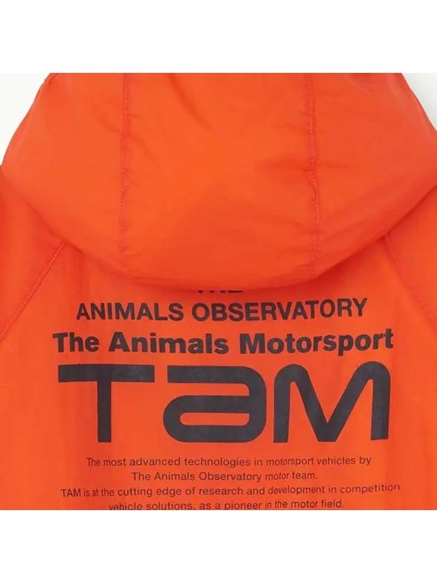 Kids Back Lettering Hooded Jacket Orange S24092 037BZ - THE ANIMALS OBSERVATORY - BALAAN 4