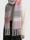 Check Mohair Muffler Fuchsia Lilac Pink - ACNE STUDIOS - BALAAN 7