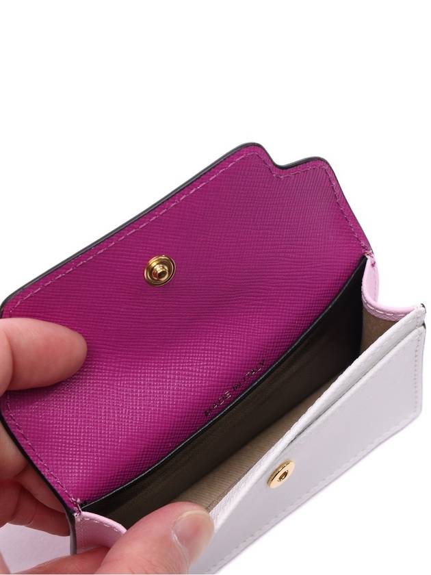 Saffiano Card Wallet Purple - MARNI - BALAAN 7