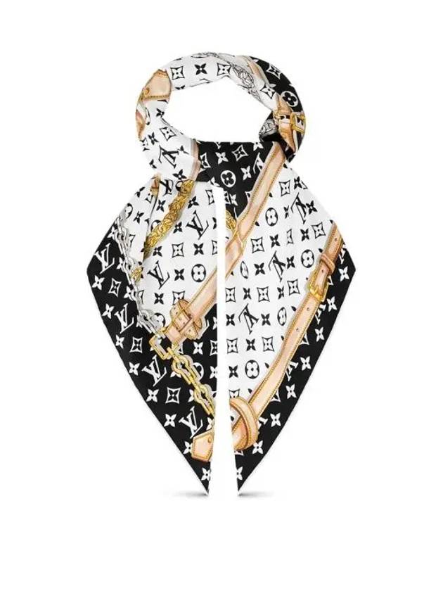 Monogram Confidential Square Scarf Black - LOUIS VUITTON - BALAAN 6