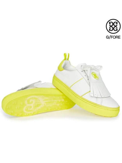 Contrast Accent Kiltie Durf Golf Spikeless Yellow White - G/FORE - BALAAN 2