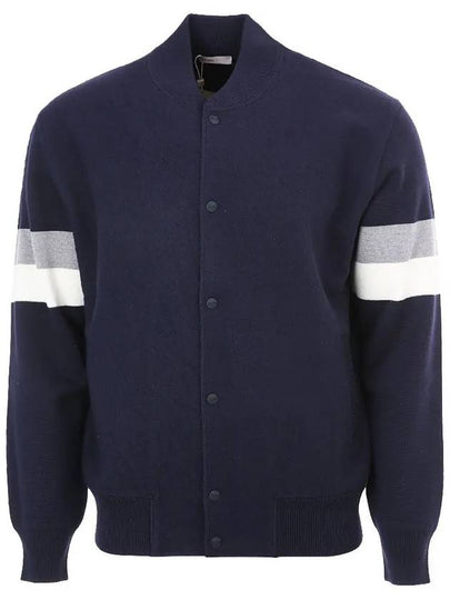 College Wool Bomber Jacket Navy - HERNO - BALAAN 2