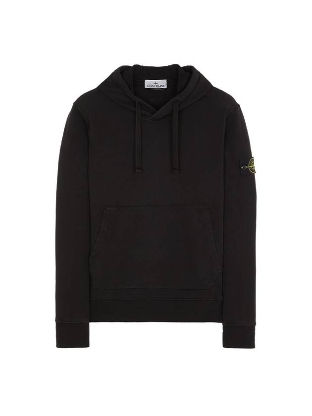 Signature Logo Patch Hoodie Black - STONE ISLAND - BALAAN 2