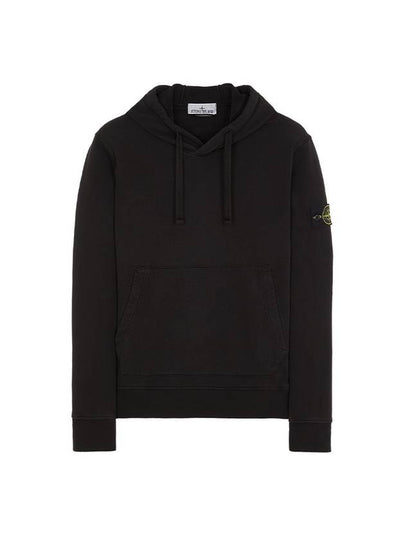 Signature Logo Patch Hoodie Black - STONE ISLAND - BALAAN 2