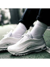 Air Max 97 Low Top Sneakers Triple White Wolf Grey - NIKE - BALAAN 2