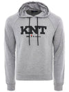 23SS UMM0395 GRAY KNT logo gray hoodie - KITON - BALAAN 1