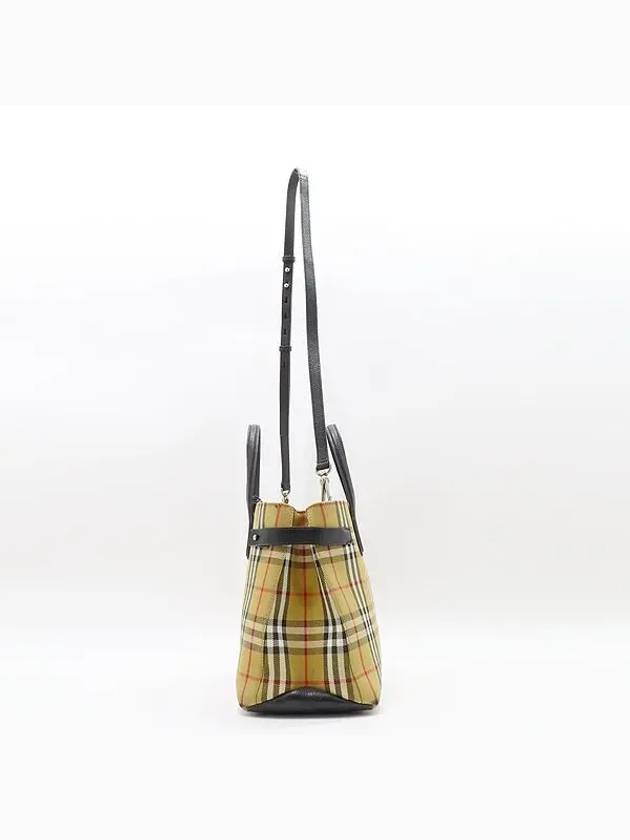 4076953 Vintage check BANNER medium tote bag shoulder strap 2WAY - BURBERRY - BALAAN 3