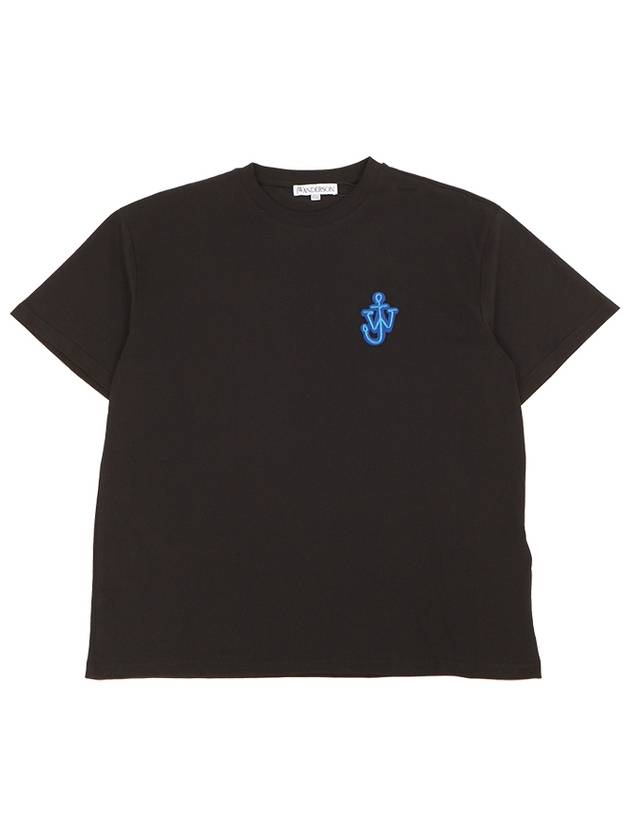 Anchor Patch Cotton Short Sleeve T-Shirt  Black - JW ANDERSON - BALAAN 2