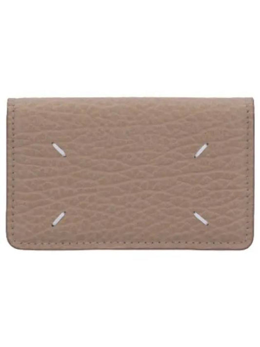 Stitched Grain Clip Card Holder Vichy Wallet - MAISON MARGIELA - BALAAN 1