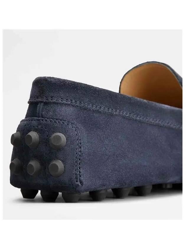 Gommino Bubble Suede Driving Shoes Blue - TOD'S - BALAAN.
