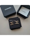 Classic CC logo side crystal earrings champagne gold ABB798 - CHANEL - BALAAN 2