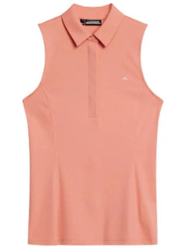 Women's Dena Sleeveless Burnt Coral - J.LINDEBERG - BALAAN 1