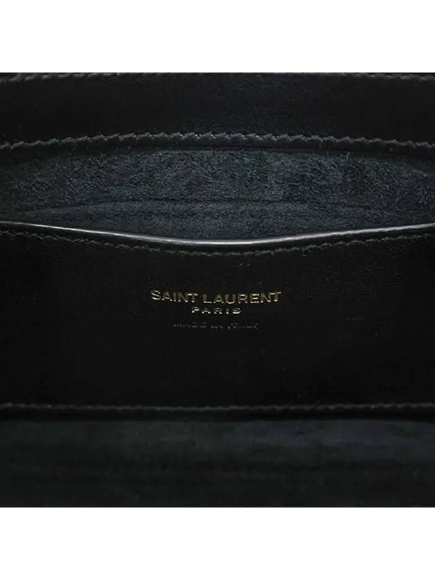 LE 5A 7 Small Smooth Leather Hobo Shoulder Bag Black - SAINT LAURENT - BALAAN 11