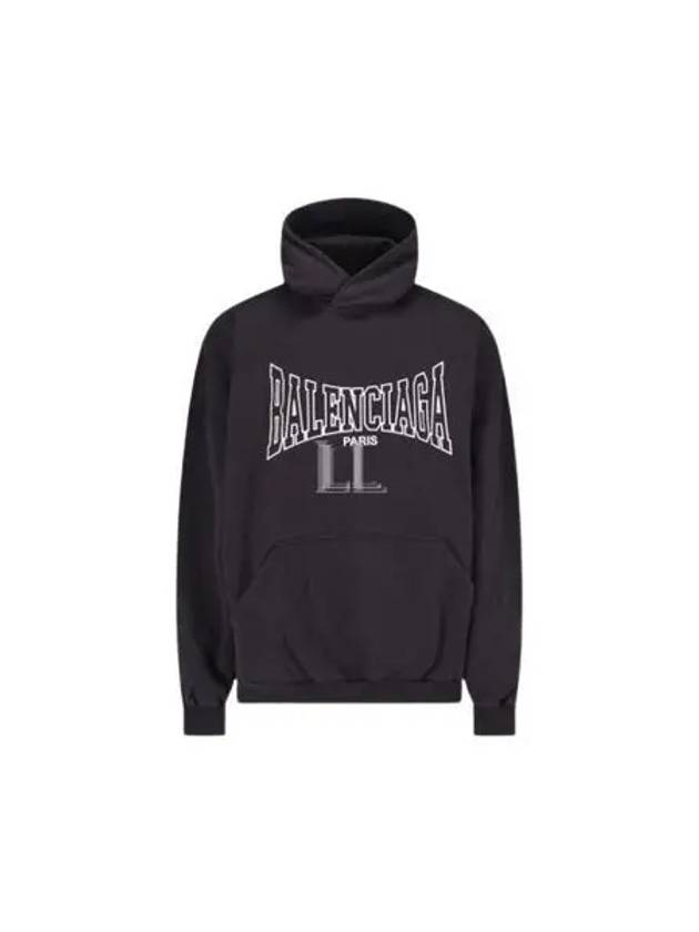 Paris Logo Print Hoodie Black - BALENCIAGA - BALAAN 2