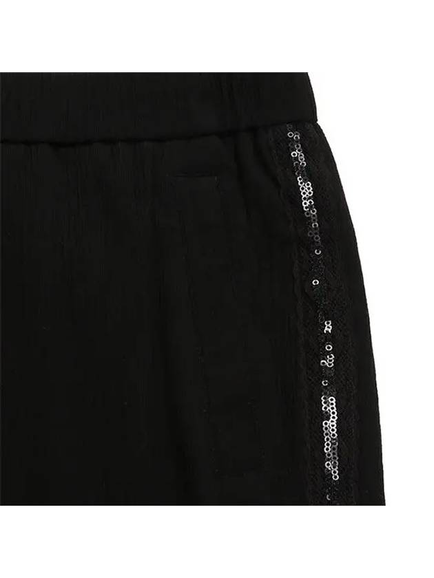 Women s Crease Jumper Setup Jogger Pants 5054LZWR BLACK - BLACK&WHITE - BALAAN 3