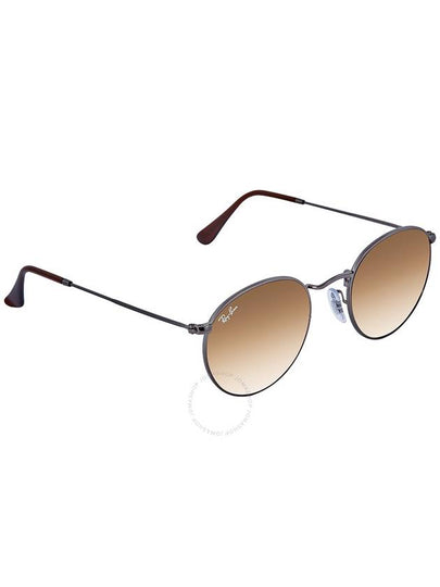 Ray Ban Round Flat Lenses Light Brown Gradient Round Unisex Sunglasses RB3447N 004/51 50 - RAY-BAN - BALAAN 2