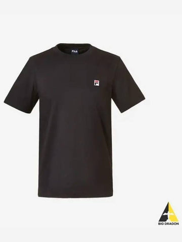 Uni Essential F Box Logo T Shirt BLK - FILA - BALAAN 1