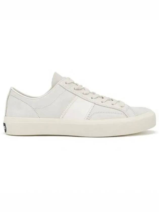 Suede Low Top Sneakers Marble Cream - TOM FORD - BALAAN 2