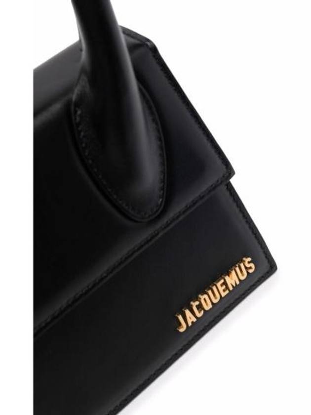 Le Chiquito Noeud Coiled Leather Tote Bag Black - JACQUEMUS - BALAAN 7