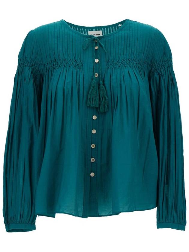 Blouse HT0372FAB1J17E 60ED Emerald - ISABEL MARANT ETOILE - BALAAN 2