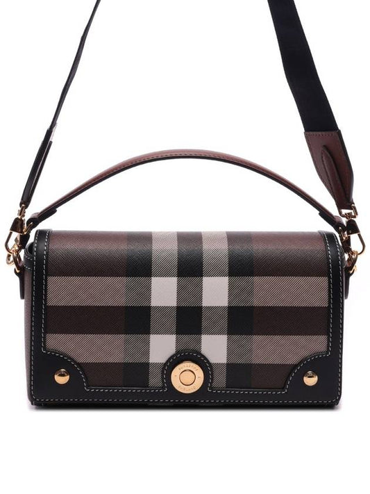 Note Leather Cross Bag Brown - BURBERRY - BALAAN 2