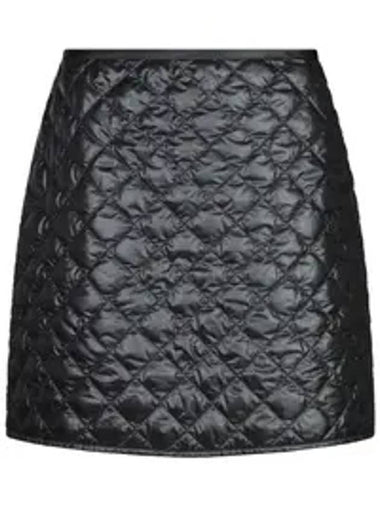 Padded Mini A-Line Skirt Black - MONCLER - BALAAN 1