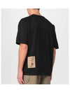 Pocket Back Logo Patch Cotton Short Sleeve T-Shirt Black - TEN C - BALAAN 5