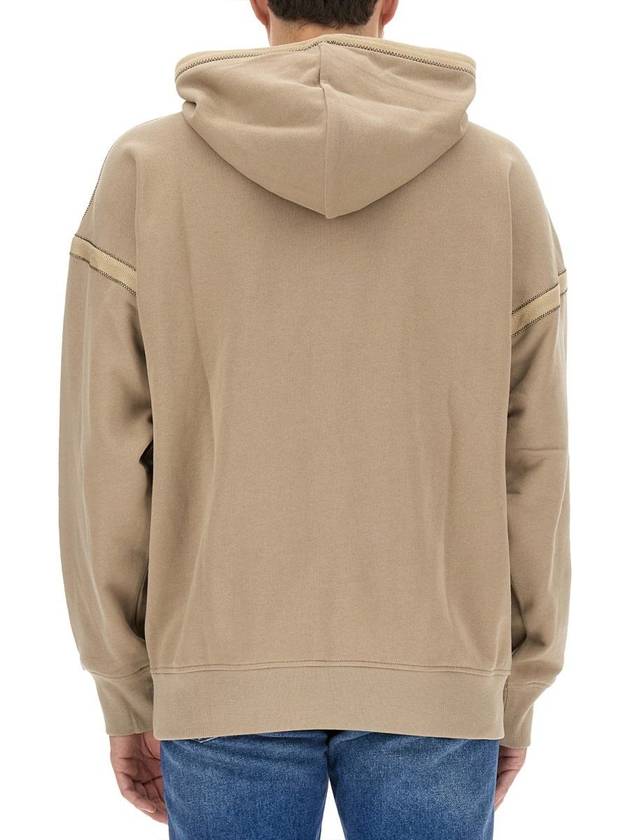 Hooded Sweatshirt N04HM514 V0J BEIGE - HELMUT LANG - BALAAN 4