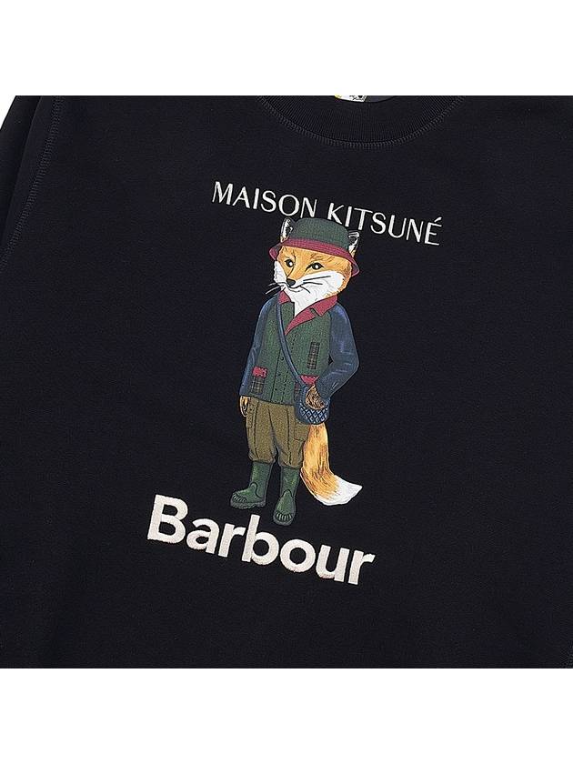 Logo Print Sweatshirt Black - BARBOUR - BALAAN 7