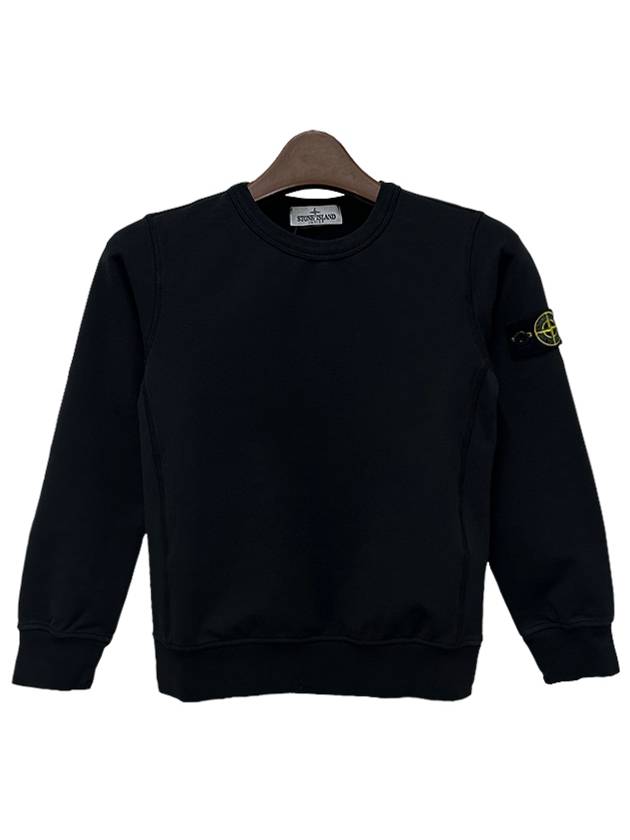 Wappen Patch Cotton Sweatshirt Black - STONE ISLAND - BALAAN 3