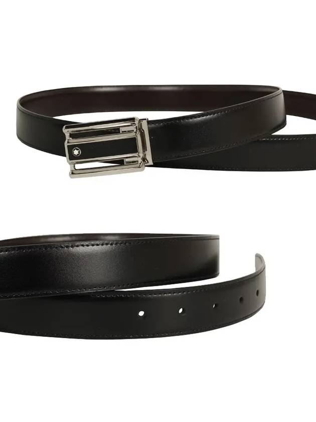 Reversible Leather Belt Brown Black - MONTBLANC - BALAAN 4