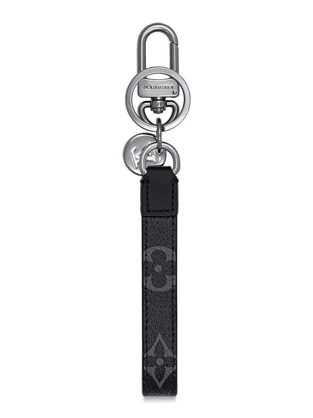 Monogram Dragonne Bag Charm Key Holder Black - LOUIS VUITTON - BALAAN 3