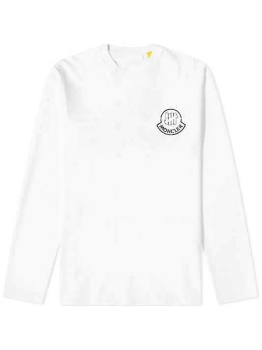 logo long sleeve t-shirt white - MONCLER - BALAAN 1