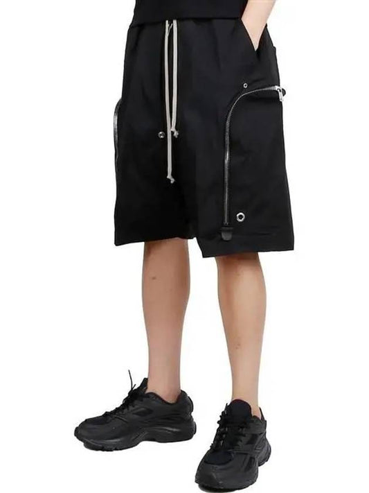 Bauhaus Bela Drawstring Shorts Black - RICK OWENS - BALAAN 1