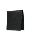 Stitched Leather Bifold Half Wallet Black - MAISON MARGIELA - BALAAN 5