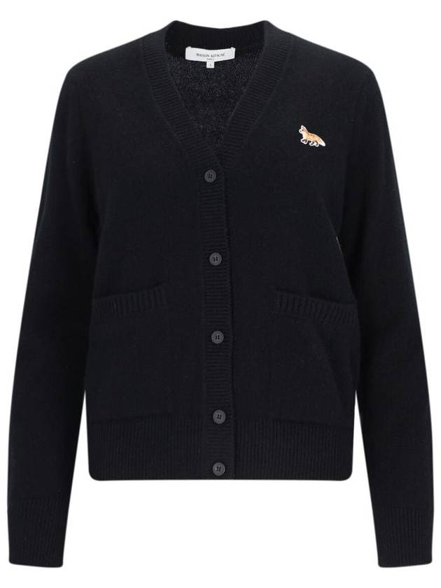 Baby Fox Patch Boxy Cardigan Black - MAISON KITSUNE - BALAAN 2