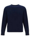 Arm Band Merino Wool Pique Knit Top Navy - THOM BROWNE - BALAAN 2