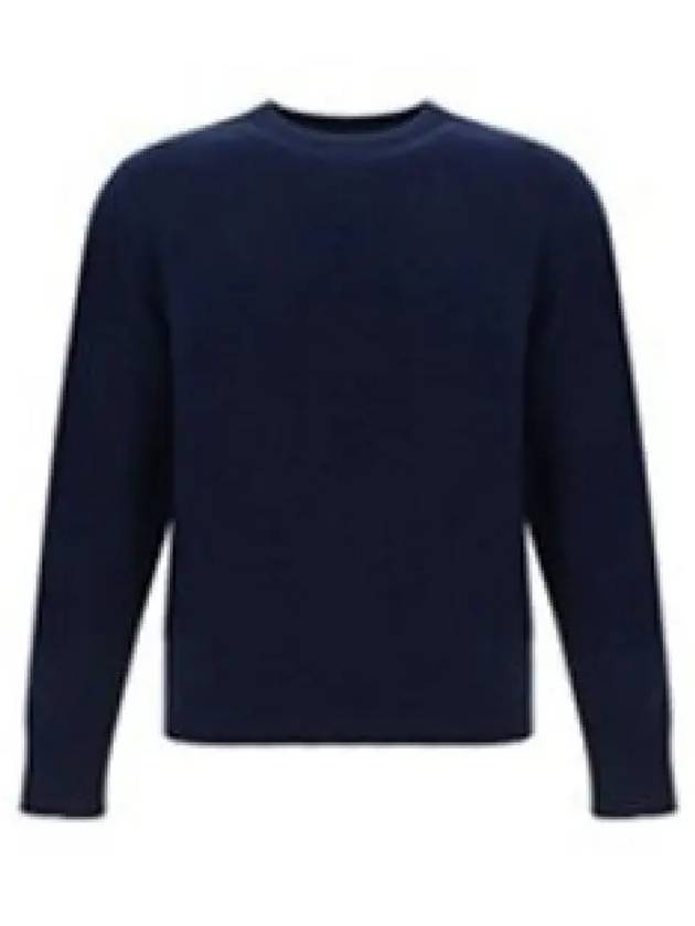 Arm Band Merino Wool Pique Knit Top Navy - THOM BROWNE - BALAAN 2