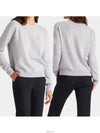 Relaxed Fit Crew Neck Sweater Grey - G/FORE - BALAAN 5