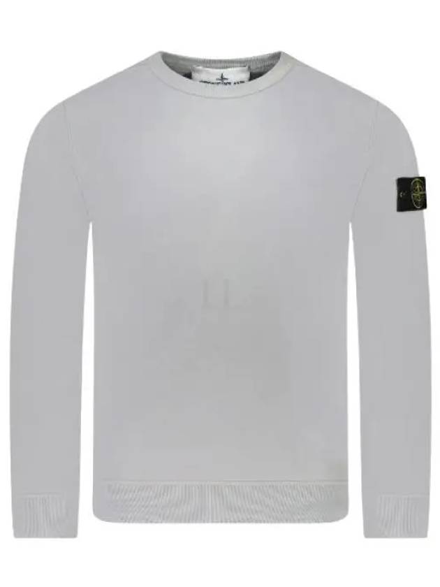 Wappen Patch Crew Neck Cotton Sweatshirt Grey - STONE ISLAND - BALAAN 2