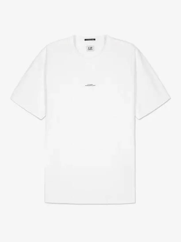 Metropolis Center Logo Short Sleeve T-Shirt White - CP COMPANY - BALAAN 2