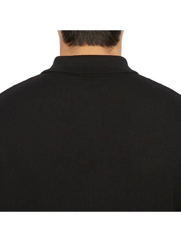 Men's Jerry Wool Long Sleeve Polo Shirt Black - A.P.C. - BALAAN 8