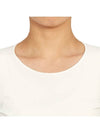 Crew Neck Plain Slim Polyamide Short Sleeve T-shirt White - JIL SANDER - BALAAN 7